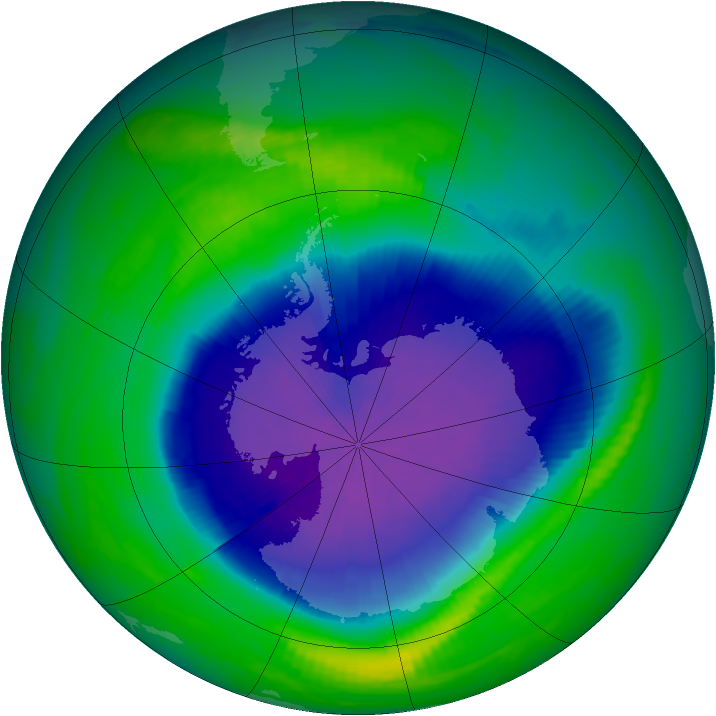 Ozone Map 1990-10-09